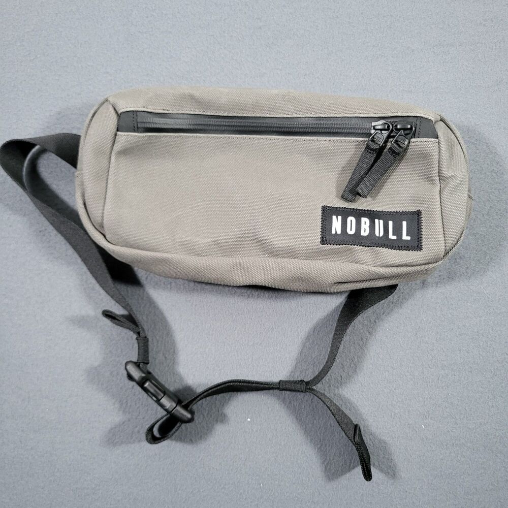 NoBull Crossbody Bag Gray Adjustable Strap Gym Travel Bag CrossFit Utility
